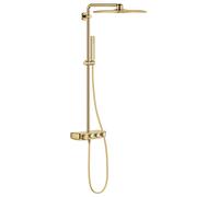 Grohe Euphoria SmartControl - Colonne de douche Cube 310 Duo avec thermostat, 2 jets, Cool Sunrise 26508GL0
