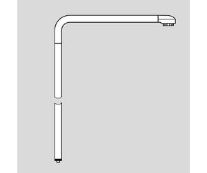Grohe Euphoria SmartControl Duo Colonne de douche de Duo rechange pour système de douche, 15 cm plus longue que le tuyau de douche d’origine, 48497000,