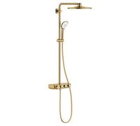 GROHE – Ensemble de douche mural Euphoria 26507GN0 avec thermostat – Brushed Cool Sunrise