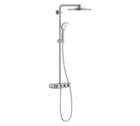 Grohe Euphoria SmartControl - Set de douche 310 Duo avec thermostat, 3 jets, supersteel 26507DC0