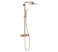 Grohe Euphoria SmartControl - Set de douche 310 Duo avec thermostat, 3 jets, Warm Sunset brossé 26507DL0