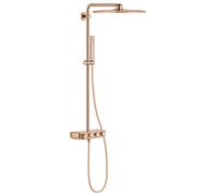 Grohe Euphoria SmartControl - Set de douche avec thermostat, 31x31 cm, 2 jets, Warm Sunset 26508DA0