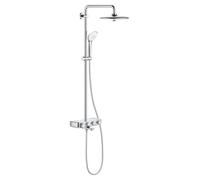 Grohe Euphoria SmartControl - Set de douche avec thermostat de baignoire, diamètre 26 mm, 3 jets, chrome 26608000