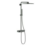 Grohe Euphoria SmartControl System 310 Cube Duo système de douche avec mitigeur thermostatique, montage mural, 26508AL0, Couleur: graphite dur brossé