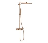 Grohe Euphoria SmartControl System 310 Cube Duo système de douche avec mitigeur thermostatique, montage mural, 26508DL0, Couleur: coucher de soleil chaud brossé