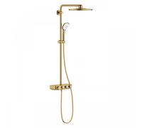 GROHE – Ensemble de douche mural Euphoria 26507GN0 avec thermostat – Brushed Cool Sunrise