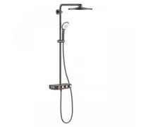 GROHE Colonne de douche Euphoria SmartControl 310 - 3 jets - Thermostat - Hard Graphite