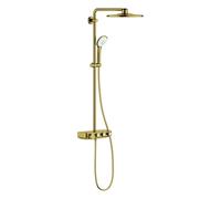 GROHE – Ensemble de douche mural Euphoria 26507GN0 avec thermostat – Brushed Cool Sunrise