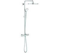 GROHE Système de douche Euphoria 26075001 – Thermostat apparent, montage mural, chromé