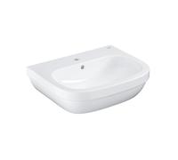 GROHE Lavabo Euro Céramique 39335000, 60x48 cm semi-circulaire, 1 trou, avec trop-plein, blanc alpin