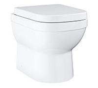 Grohe Euro Céramique de salle de bain piédestal Céramique de salle de bain match3 WC blanc alpin, sans monture, Universel , avec couvercle