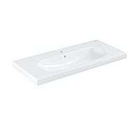 Grohe Euro Céramique de salle de bain vasque 3958500H 100 x 46 cm, blanc alpin PureGuard, trou de robinetterie 2000 avec trop-plein