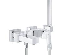 Grohe Eurocube Mélangeur bain douche mural avec garniture de douche chromé - 23141000