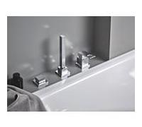Grohe Eurocube mélangeur de bain 3 trous chromé , sans bec verseur