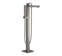 Grohe Eurocube - Mitigeur de baignoire à monter au sol avec accessoires, Hard Graphite brossé 23672AL1