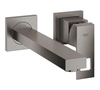 Grohe Eurocube - Mitigeur de lavabo encastré, installation à 2 trous, Hard Graphite brossé 23447AL0