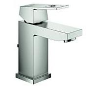 GROHE - Mitigeur de lavabo Eurocube 23127DC0 - S-Size, supersteel, avec vidage