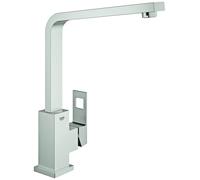 GROHE – Mitigeur d'évier Eurocube 31255DC0 SuperSteel, bec orientable en fonte