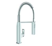 Grohe Eurocube mélangeur de cuisine 31395000 chrome, bec en C, avec douche professionnelle