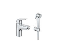 Grohe Euroeco - Mitigeur de lavabo avec douchette de bidet, chrome 24264001