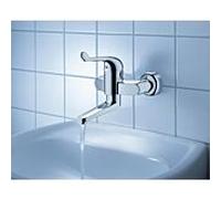 Grohe Euroeco Robinetterie spéciale pour lavabo 32792000 chromé , saillie 196mm, montage mural