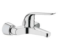 GROHE Mitigeur de lavabo mural Euroeco Special StarLight Chrome saillie 220 mm 32779000