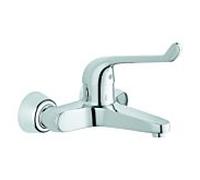 Grohe Euroeco Special Robinet pour lavabo 32795000 chromé , saillie 204 mm, montage mural