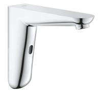 GROHE Eurosmart CE, robinet électronique infrarouge pour lavabo | Montage mural, sans mélange, distribution d'eau automatique par capteur, montage facile (chrome, 36274000)
