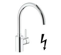 GROHE Mitigeur de cuisine Eurosmart Cosmopolitan sur pied StarLight Chrome basse pression 31180000