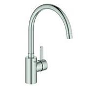 Grohe Eurosmart Cosmopolitan mitigeur d'évier 32843DC2 supersteel, bec verseur pivotant, alimentation en eau interne
