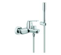 Grohe Eurosmart Cosmopolitan Mitigeur monocommandé pour bain, montage apparent, saillie 163mm, avec ensemble de douche, 32832000