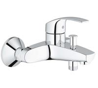 GROHE Mitigeur bain-douche Eurosmart 33300002, montage mural, limiteur de température, Chrome