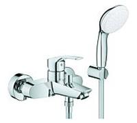 Grohe Eurosmart mitigeur de bain 33302003 1/2", avec set de douche, montage mural, chromé
