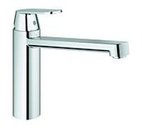 GROHE Eurosmart Cosmopolitan Mitigeur monocommandé pour évier, saillie 221mm, orientable, hauteur moyenne, 30193000, Couleur: chrome