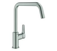 Grohe Eurosmart Mitigeur monocommande Evier HIGH Finition inox brossé infinity,