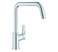 GROHE Eurosmart Mitigeur monocommandé pour évier, saillie 228mm, haut, orientable, 30567000, Couleur: chrome