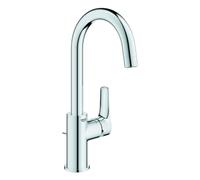 Grohe Eurosmart Mitigeur monocommandé pour lavabo, L-Size, saillie 140mm, vidage à tirette, bec tube orientable, 23537003