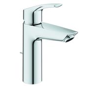 Grohe Eurosmart Mitigeur monocommandé pour lavabo, M-Size, saillie 121mm, vidage à tirette, EcoMode, 2339330E, Couleur: chrome