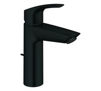 GROHE Mitigeur lavabo Eurosmart 23393243E M-Size saillie 121mm vidage à tirette EcoMode noir mat