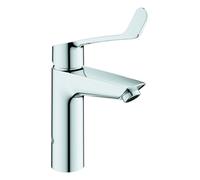 Grohe Eurosmart mitigeur monocommandé pour lavabo, M-Size, saillie 122mm, sans vidage, levier long, anti-brûlure thermique, 23985003