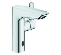 Grohe Eurosmart Mitigeur monocommandé pour lavabo, M-Size, saillie 122mm, vidage Push-Open, déclenchement sans contact, alimentation par pile, 23975003, Couleur: chrome