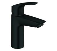 Grohe Eurosmart mitigeur monocommandé pour lavabo, S-Size, saillie 109mm, vidage Push-Open, 239222433, Couleur: noir mat