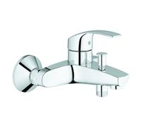 GROHE Mitigeur bain-douche Eurosmart 33300002, montage mural, limiteur de température, Chrome