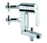 GROHE Mitigeur de baignoire Eurostyle Cosmopolitan 23302000 – levier Vertica, chrome, saillie 120mm