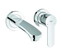 Grohe Eurostyle Cosmopolitan match0 19571002 chromé mitigeur lavabo 2 trous, poignée à levier en métal, saillie 171 mm