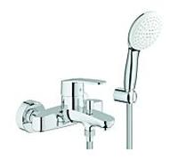 Grohe Grohe Mitigeur baignoire Eurostyle C 1/2", avec garniture douche, montage mural, chrome Quantité:1