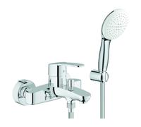Grohe Eurostyle Cosmopolitan Mitigeur monocommandé pour bain, saillie 173mm, avec ensemble de douche, douchette à main Tempesta 110, 2 types de jets, 25275002
