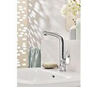 Grohe Eurostyle mitigeur lavabo 23569003 chromé , taille L, poignée ouverte, avec garniture de vidage