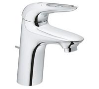 Grohe Eurostyle Mitigeur monocommandé pour lavabo, S-Size, saillie 110mm, vidage à tirette, Grohe Zero, manette ouverte, 23564003