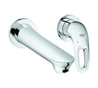 Grohe Eurostyle robinet de lavabo 2 trous, saillie 203mm, montage encastré, sans vidage, manette ouverte, 19571003